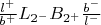 $\frac{l^+}{b^+}L_{2^-}B_{2^+}\frac{b^-}{l^-}$