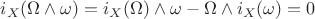 $$i_{X}(\Omega \wedge \omega) = i_{X}(\Omega) \wedge \omega - \Omega \wedge i_{X}(\omega)=0$$