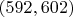 $(592, 602)$