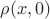 $\rho(x,0)$