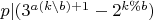 $p|(3^{a(k \backslash b)+1}-2^{k \% b})$