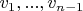 $v_1, ..., v_{n-1}$