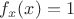 $f_x(x)=1$