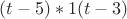 $(t-5)*1(t-3)