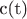 $\text{с(t)}$