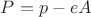 $P = p - eA$