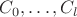 $C_0, \ldots, C_l$ $C_0, \ldots, C_l$