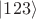 $|123\rangle$