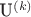 U^{(k)}