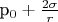 p_0+\frac{2 \sigma}{r}