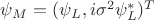 $\psi_M=(\psi_L,i\sigma^2 \psi_L^*)^T$