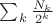 $\sum_k \frac{N_k}{2^k}$