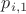 $p_{i, 1}$