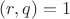 $(r, q) = 1$