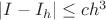 $|I-I_{h}|\le ch^3$