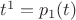 $t^1=p_1(t)$