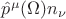 $\hat p^\mu(\Omega) n_\nu$