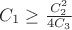 $C_1 \geq \frac{C_2^2}{4C_3}$