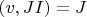 $(v, JI)=J$