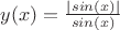 $y(x)=\frac{|sin(x)|}{sin(x)}$