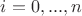 $ i=0,...,n$