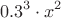 $$0.3^{3} \cdot x{^2}$$