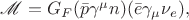 $\mathscr{M}=G_F(\bar{p}\gamma^\mu n)(\bar{e}\gamma_\mu\nu_e),$
