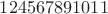 $1 2 4 5 6 7 8 9 10 11$
