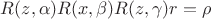 $R(z,\alpha)R(x,\beta)R(z,\gamma)r=\rho$