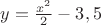 $y=\frac{x^2}2-3,5$