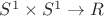 $S^1\times S^1\rightarrow R$