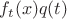 $f_t(x)q(t)$