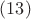 $(1 3)$