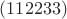 $(112233)$