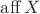 $\operatorname{aff} X$