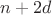 $n+2d$