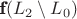 $\textbf f (L_2 \setminus L_0)$