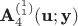 $\textbf A_4^{(_1^1)}(\textbf u; \textbf y)$ $\textbf A_4^{(_1^1)}(\textbf u; \textbf y)$