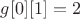 $g[0][1] = 2$