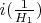 $i(\frac{1}{H_1})$