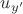 $u_{y'}$
