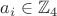 $a_i\in \mathbb Z_4$