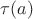 $\tau(a)$
