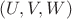 $(U,V,W)$ $(U,V,W)$