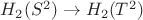 $H_2(S^2)\to H_2(T^2)$