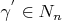 $\gamma^{'} \in N_n$