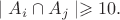 $\mid A_i \cap A_j \mid \geqslant 10.$