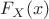 $F_X (x)$