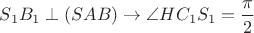 $S_1B_1 \perp (SAB) \to \angle HC_1S_1=\dfrac{\pi}{2}$