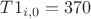 $T1_{i,0}=370$